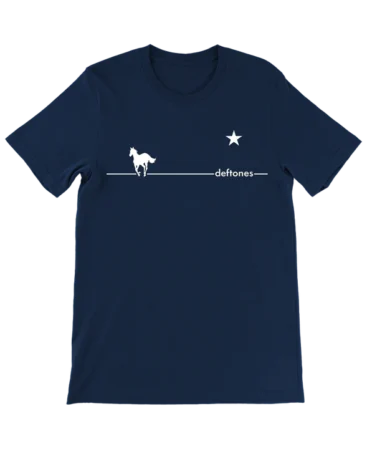 White Pony Navy Flag T-Shirt