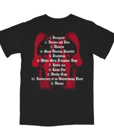 Red Skull Tracklist T Shirt