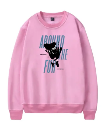 Around the Fur Layered Pink Sweatshirt